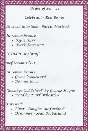 Funeral Service Program Corrie Anne Formston Page2